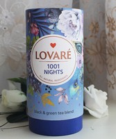 80G Lovare 1001 Nacht Schwarz & GrüNtee Tee Fruchtig-Blumig Apfel Rose