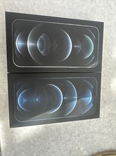 iphone 12 pro silver And Blue empty box