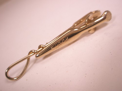 Riding Crop Quirt Decorative Antique Hunting Whip SWANK Vintage Tie Bar Clip - Picture 8 of 8
