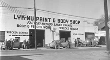 1956 LYK-NU PAINT & BODY SHOP NASHVILLE TENNESSEE 5X7 PRINT PHOTO F95