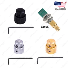 Dual Stacked A500k Concentric Control Mini Potentiometer with Knob for Bass