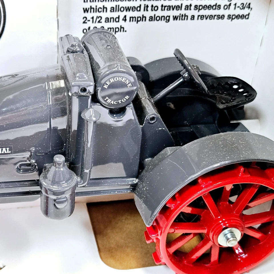 International 8-16 Kerosene Tractor Case IH Die Cast Metal Red USA Made 3+ Years - Image 2 of 4