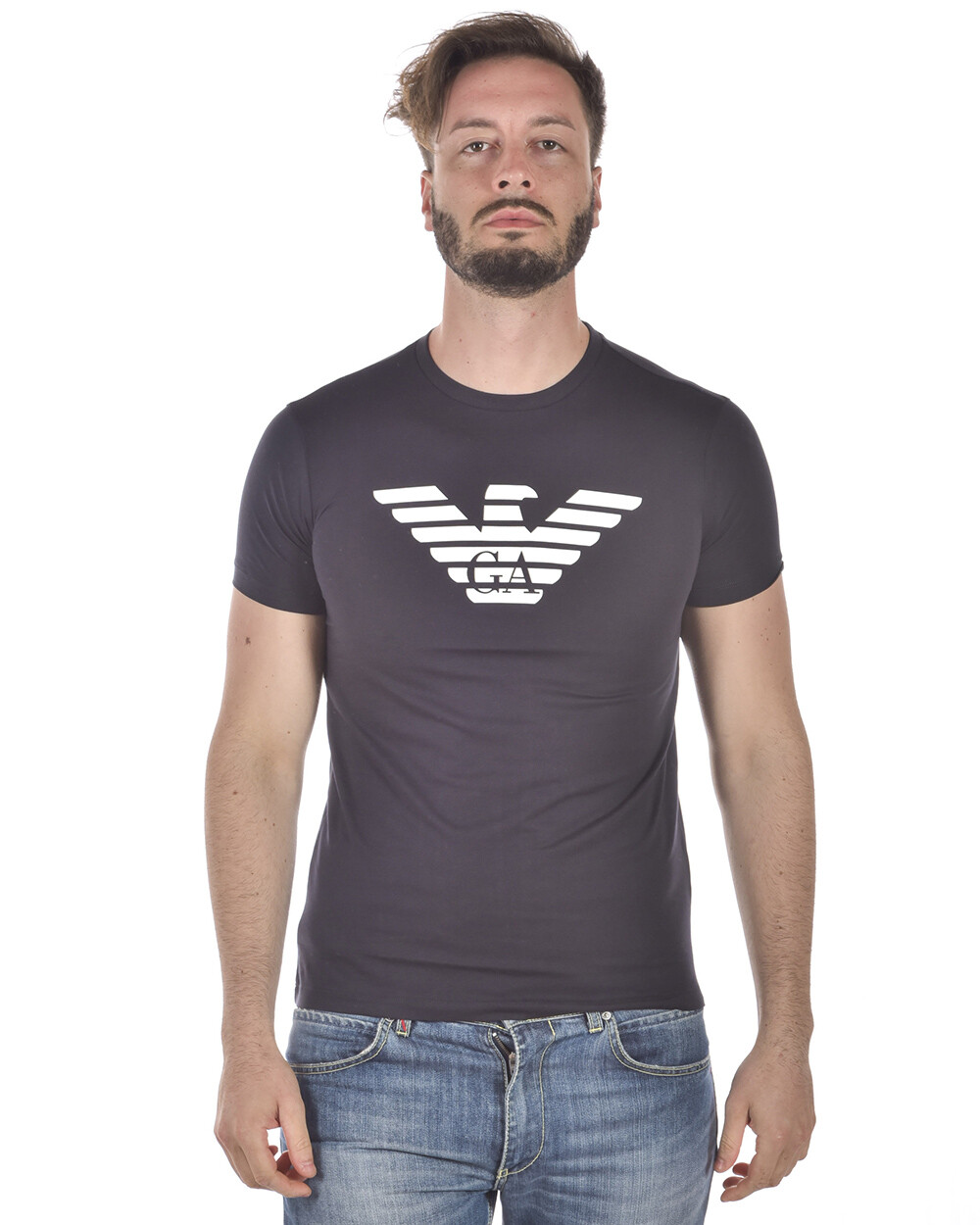 Emporio Armani T-Shirt Sweatshirt Man Blue 8N1T991JPZZ 939 Sz XL MAKE OFFER 22290₽