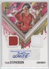 2021 Panini Diamond Kings DK Material Signatures Tyler Stephenson Auto 0i1b