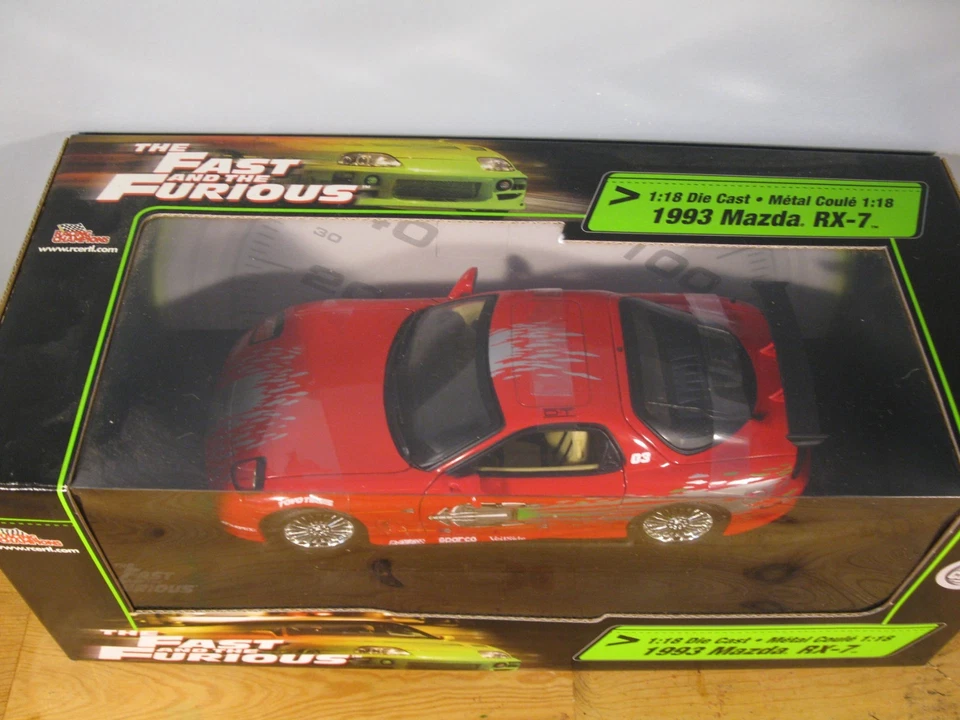 THE FAST AND FURIOUS 1993 MAZDA RX-7 2003 ERTL Foto 3 de 4