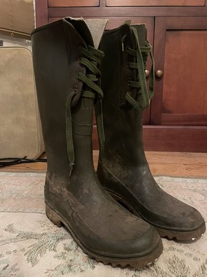 Vintage Rontani Made in Italy GUMMI REGENSTIEFEL Gummistiefel GR 7