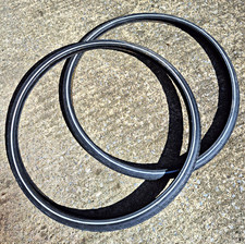 Dutch Pac 700x32c Clincher Road Bike Tyres Pair Semi-Slick Black