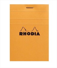 Rhodia Staplebound Notepad - Graph 80 sheets - 3 x 4 - Orange cover