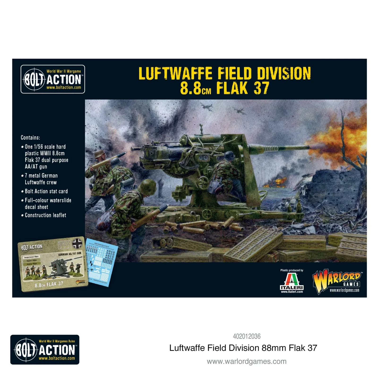 Bolt Action Luftwaffe Field Division 8.8cm Flak 37 Miniatures