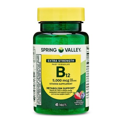 B12 5000 Mcg Fast-Dissolve Tablets Mixed Berry 45 Count