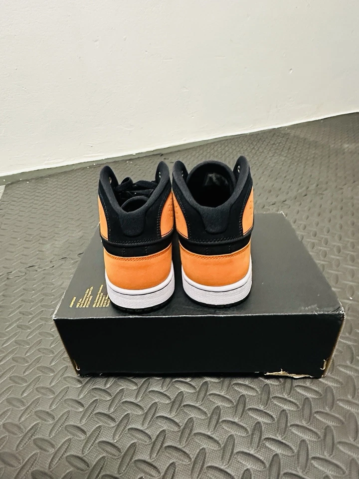 Nike Air Jorden 1 Mid Black Orange White Gr. 40 Sneaker - Bild 4 von 4