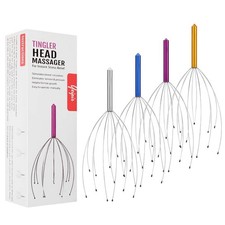 Yeipis 4 Pack Scalp Massagers, Handheld Head 4 Count Pack of 1 , Multicolor