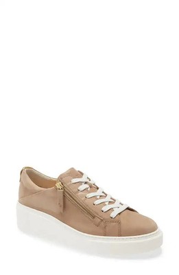 Paul Green Demi Platform Sneaker~Brand New In Box~size 8.5/UK 6~Alpaca Nubuk
