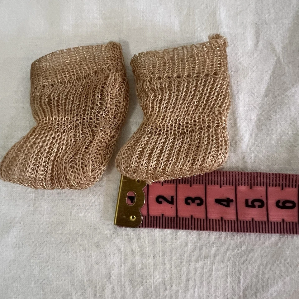 Ancienne Petites  Chaussettes Pour Poupée Jumeau  Bleuette - Photo 3/4