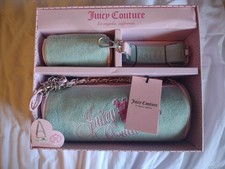 NEW W/ TAG Juicy Couture Pastel Tourguise Heritage Barrel Bag Set Retail 99.00