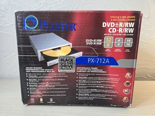 Internal Drive Burner PLEXTOR PX-712A DVD/CD Rewritable Drive IDE 5.25 Inch