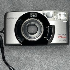 Canon Sure Shot 105 Zoom S AF 35mm Point Shoot Film Camera For Parts