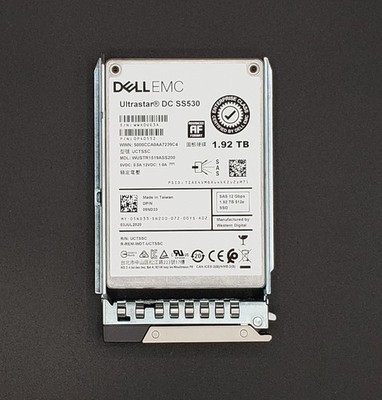 Dell EMC Ultrastar DC SS530 1.92TB 2.5'' SAS WUSTR1519ASS200 w/DXD9H Server Caddy