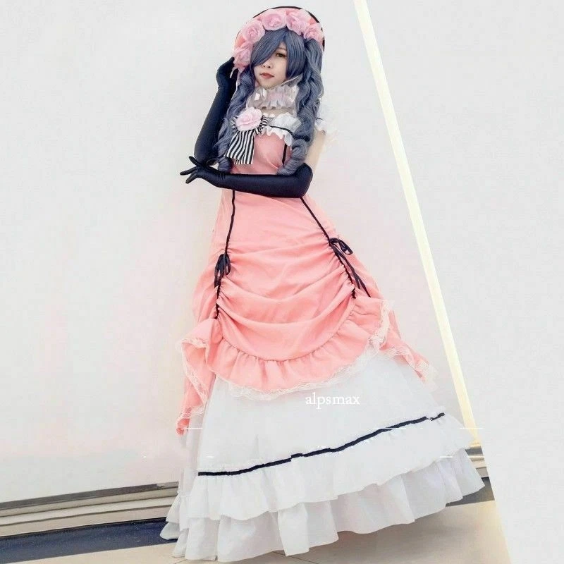 Women Lolita Victorian Gothic Dress Ruffle Steampunk Evening Vintage Cosplay New - Image 2 of 4