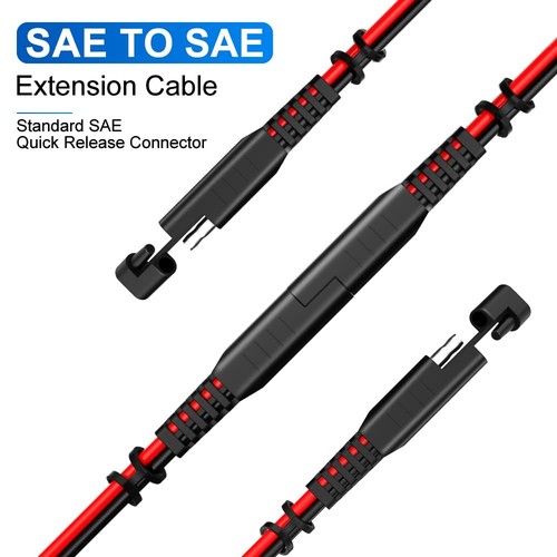 SAE to SAE Extension Cable 15Feet Quick Connect Disconnect SAE Power Connecto... - Picture 2 of 7