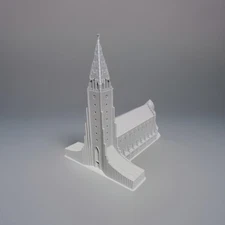 Hallgrímskirkja - Reykjavik, Iceland -8 Inches - Stone Grey