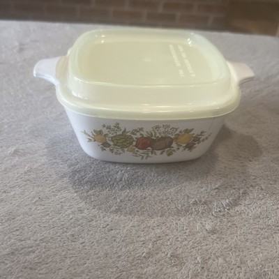 Corning Ware Spice of Life 2 3/4 Cup Petite Casserole P-43-B Plastic Lid VTG