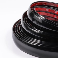 16FT Automotive Trim Molding Glossy Black 1" 25mm Heavy-Duty Car Moldings Tr...