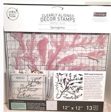 Redesign with Prima 2021 RETIRED Decor Stamp “Springtime” NEW Birds Flowers FS