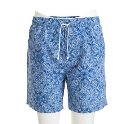 BRUNELLO CUCINELLI 690$ Swim Shorts With Paisley Print & Logo