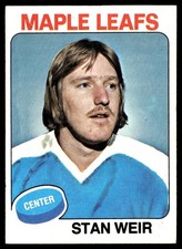 1975-76 Topps Hockey Card Stan Weir Toronto Maple Leafs #132 EX-MT+