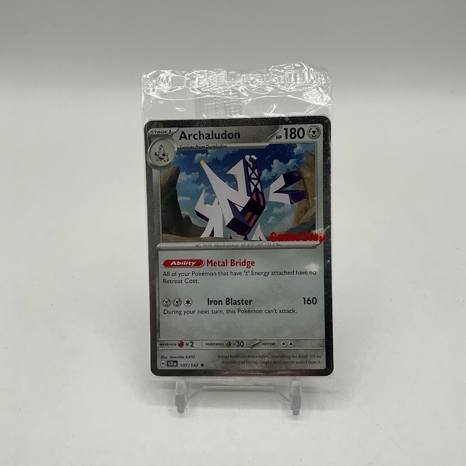 Archaludon Pokemon Stellar Crown GameStop Promo #107 Sealed