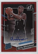 2023 Donruss Rated Rookie Choice Red Signatures 30/99 Dariq Whitehead Auto 0z0v