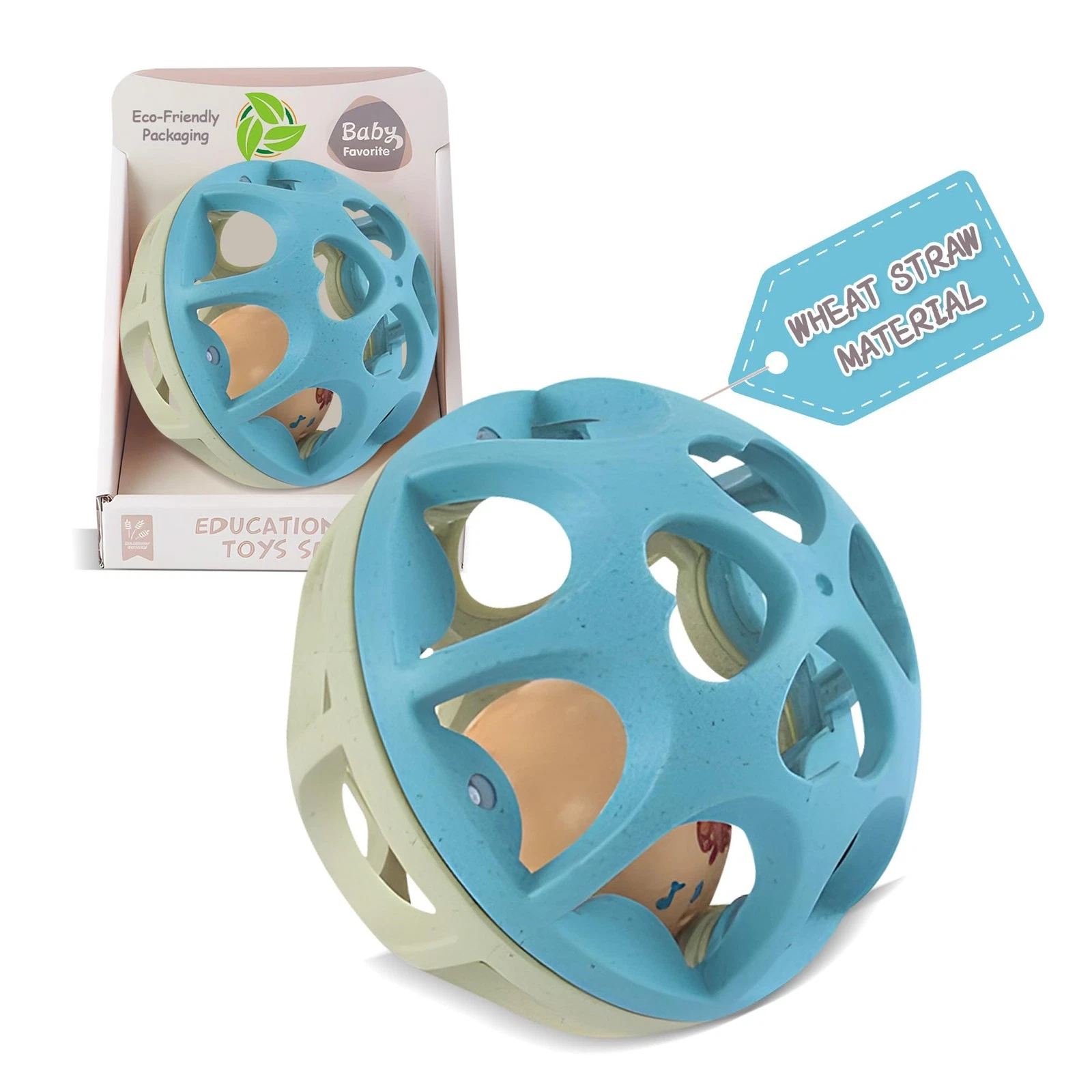 Baby Rattle , Baby Teething Sensory Montessori Toys Soft Chew with Rattles fo...
Opens in a new wind