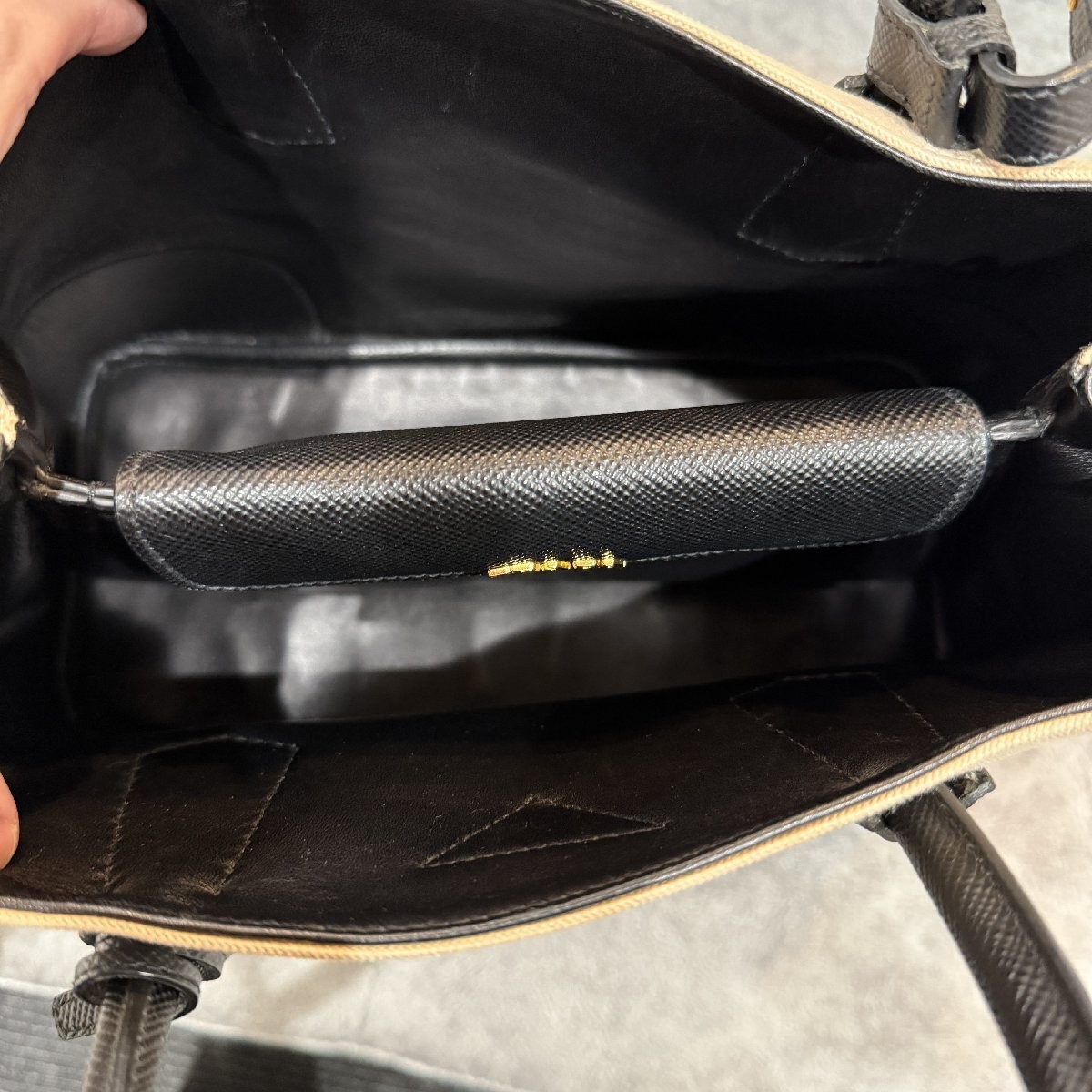 Item PRADA 2way Handbag CANAPA Saffiano Strap Free    Hokkaido and Okinawa f thumbnail 6