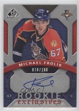 2008 SP Game Used Edition Rookie Exclusives /100 Michael Frolik #RE-MI Auto 2d8