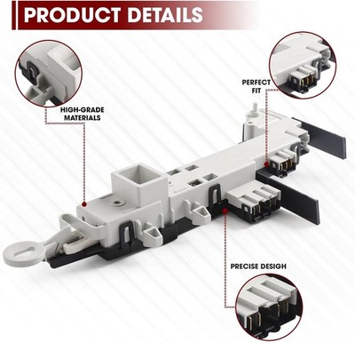 Door Lock Switch with Samsung WF42H5000AW/A2 WF350ANW/XAA WF42H5400AF/A2-00