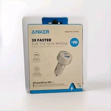 Anker PowerDrive PD+2 35W Car Charger Adapter 20W USB-C PD Fast Charging New!!