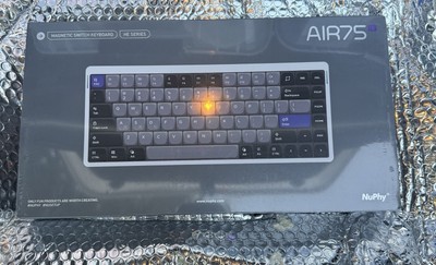   NuPhy Air75 HE (Hall Effect) Low-Profile Magnetic Gaming Keyboard + Extras  