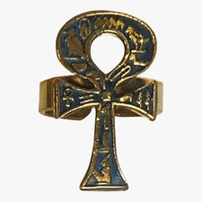 Egyptian Hieroglyphics Ring Size 7
