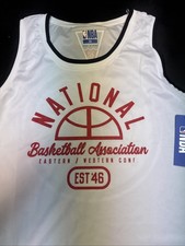 NBA National Basketball Association Established 1946 White Jersey NWT  SIZE XL