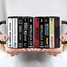 Metallica Albums Cassette Retro Collection Accent Mug