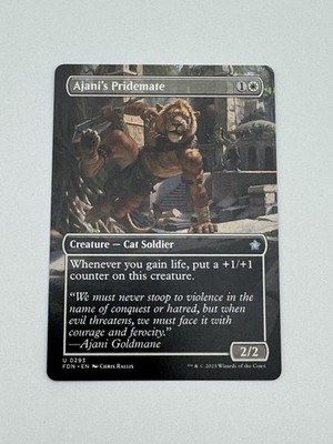 Ajani's Pridemate (Borderless) Foundations 293 (NM) MTG Magic The Gathering
