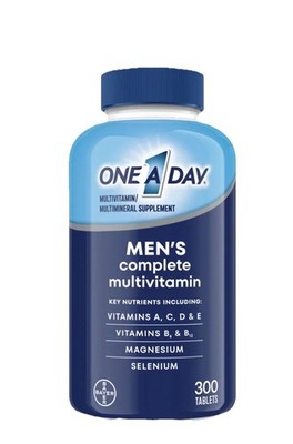 One A Day Men's Multivitamin 300 Tablets A C D E Magnesium Calcium Tablet