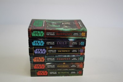 Star Wars Legacy of the Force Konvolut, 6 Bücher Sind alle auf Englisch