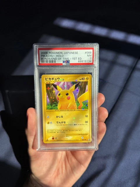 Pokémon Pikachu 088/090 1st Edition PSA 7 Bonds to the End of Time Holo