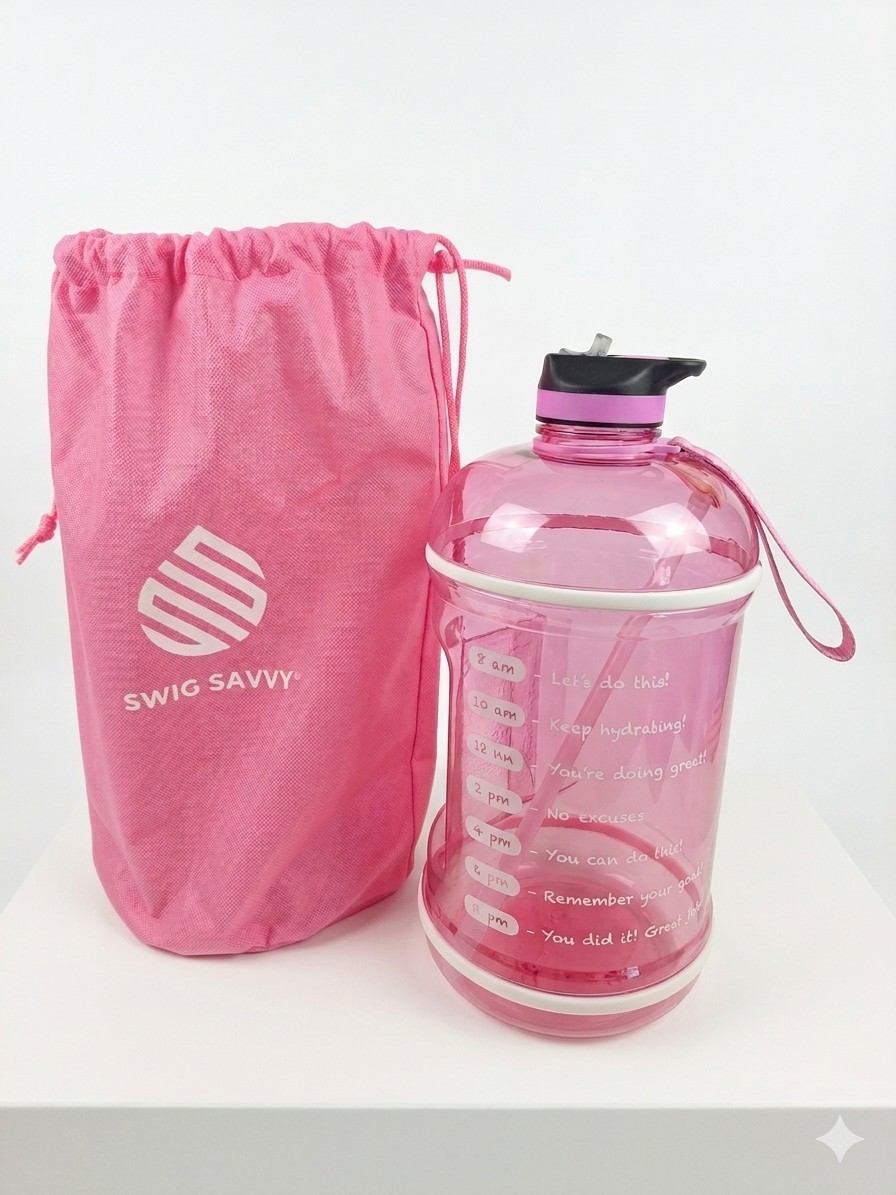 With A Time Marker. 1 Gallon Water Bottle