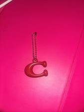 Coach Signature Puffy Red. C Key Ring New