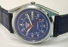 Vintage Seiko 5 Blue Automatic 17 Jewels Day/Date Japan Men's Wrist Watch 6309