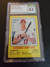 2018 Topps Heritage High # Shohei Ohtani ROOKIE RC #69CC-SO SP CSG 9.5 GEM MINT