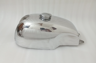 #ad Honda Cb Xs Manx Style Aluminum Alloy Polish Cafe Racer Fuel Tank Cap Fit For $342.95